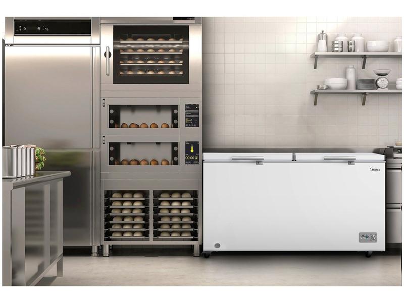 Freezer Industrial Horizontal 2 Portas 508L Midea MDRC698FZD012
